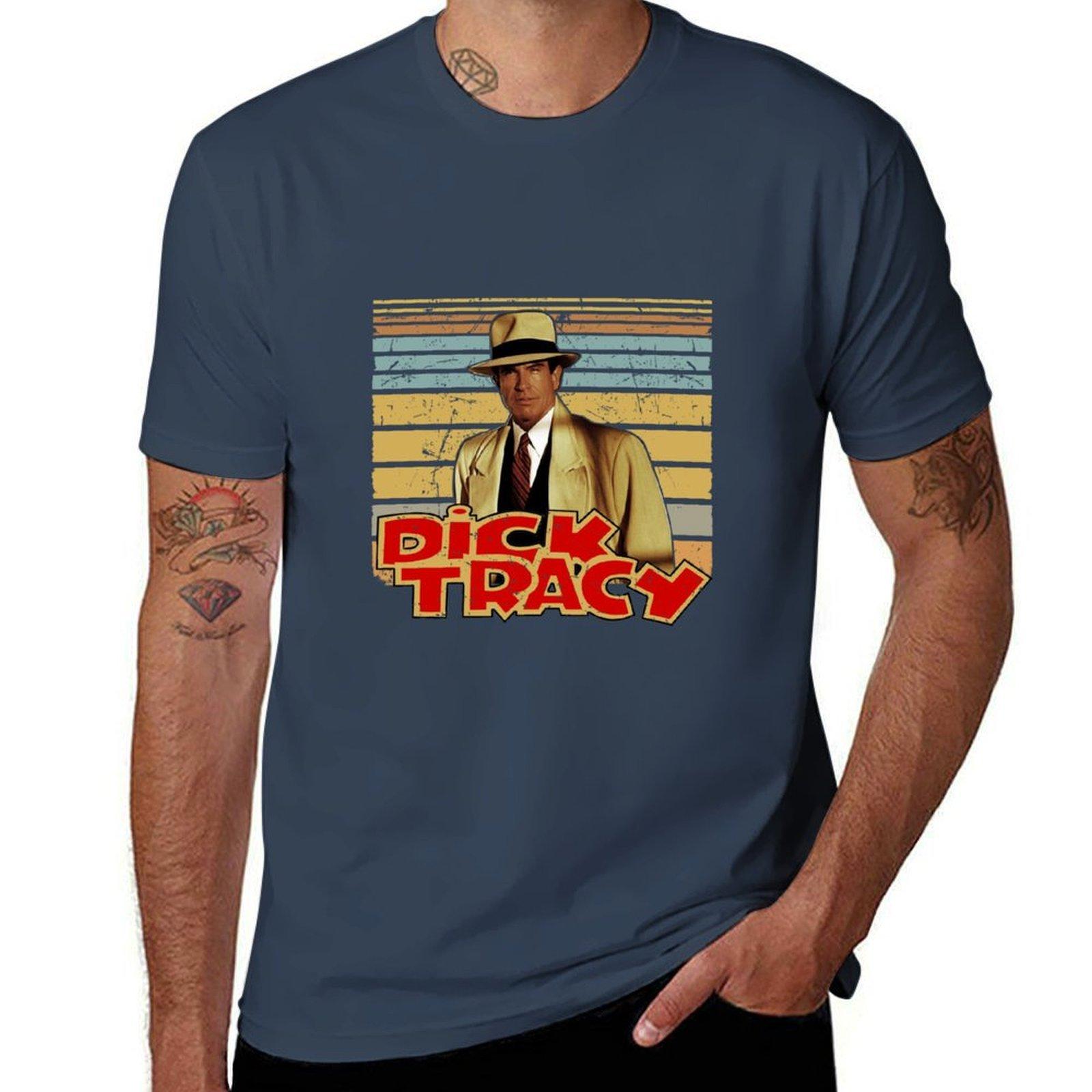 Dick Tracy Retro Unisex Tshirt Soft Durable Cotton Tshirt S