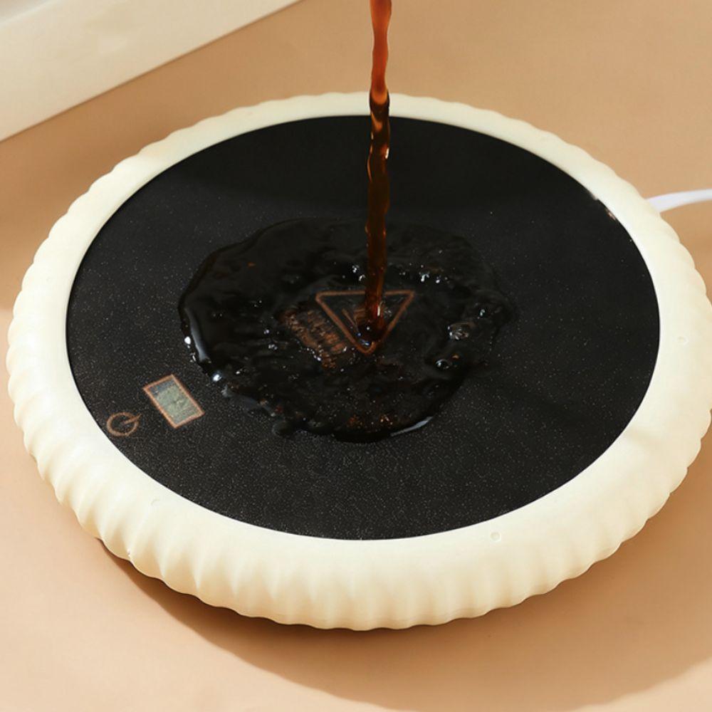 Round Dish Heating Plate Temperature-adjustable Cat Bowl Heating Pad Cat Bowl Heater  Winter