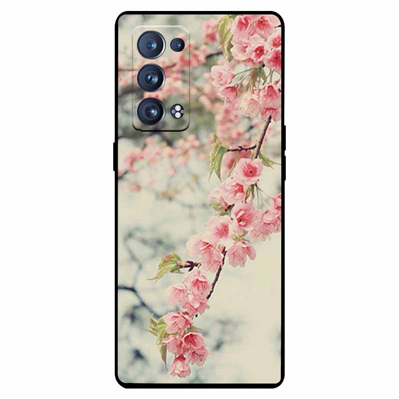 For Oppo Reno 6 Pro 5G Case Snapdragon Shockproof Soft Silicone TPU Back Cover For Oppo Reno 6 Pro CPH2247 Phone Cases Cute Capa