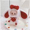 First, Second, and Third Generation Labubu Doll Clothes: 17cm Plush Onesie for 10cm Labubu Dolls, Cute Cartoon Design