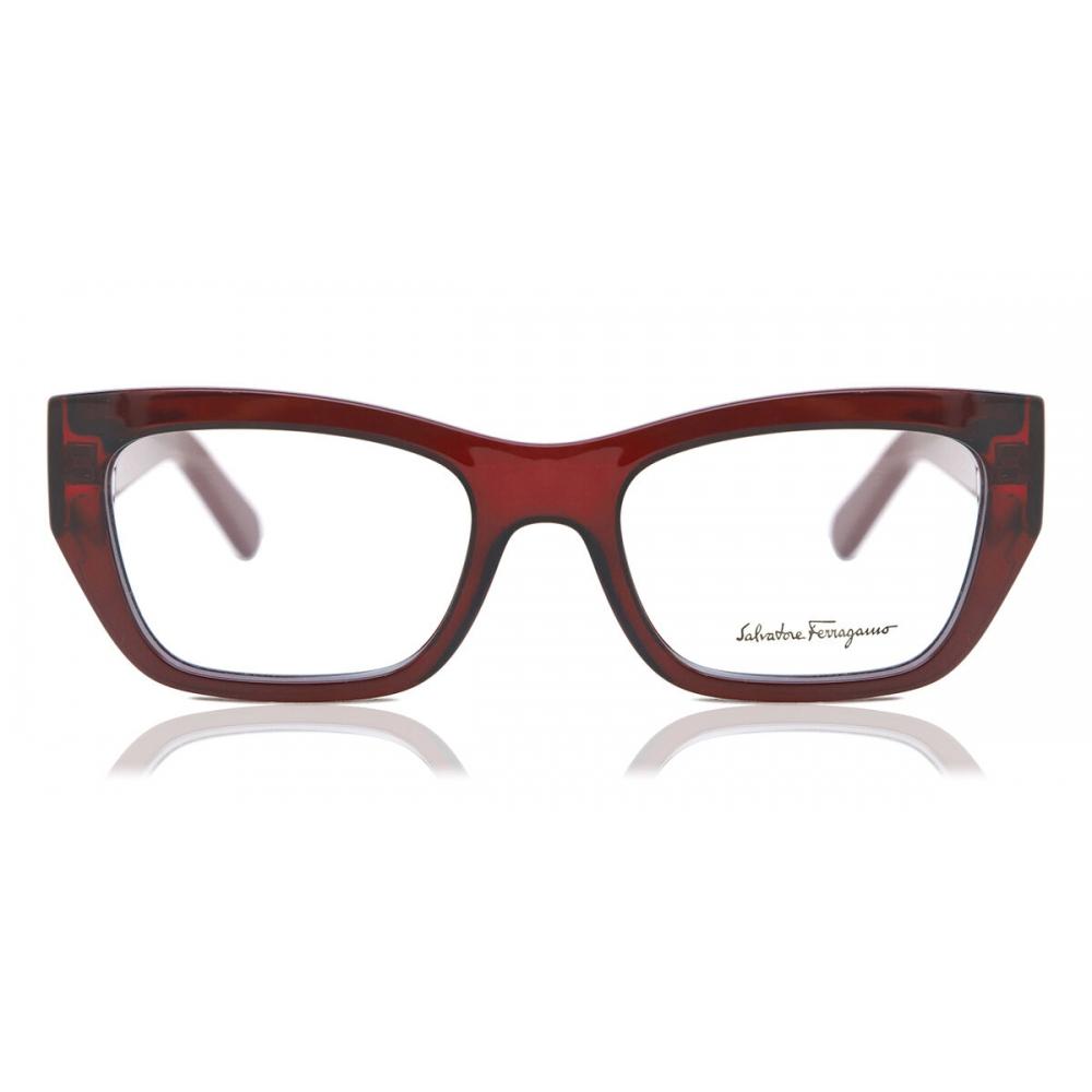 

Salvatore Ferragamo Sf 2922 613 Unisex Eyeglasses Transparent Red/53-19-145