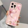 Pink Hibiscus Pattern Phone Case Suitable for iPhone 17 16 15 14 13 12 11 Pro/Max/Plus Anti Drop and Shockproof Back Cover