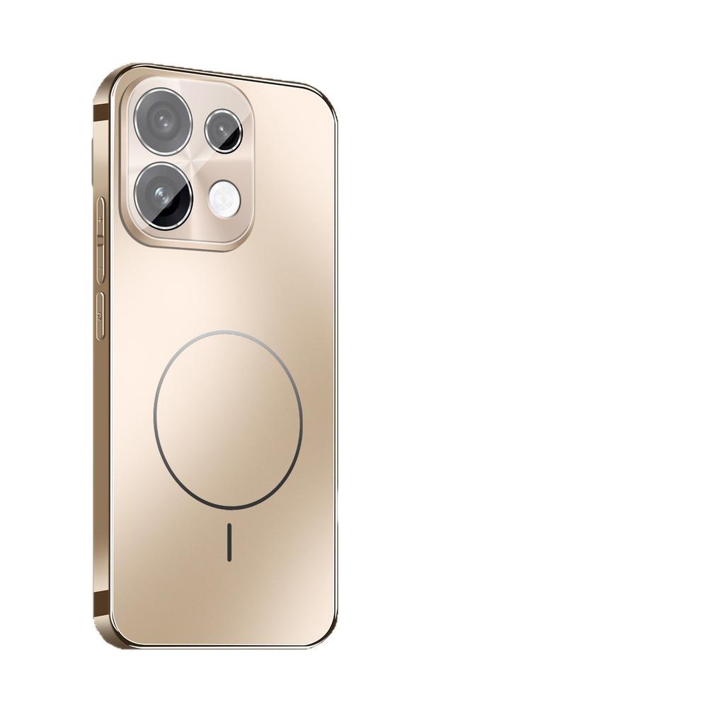 Applicable To OPPOreno16 Mobile Phone Case Magnetic Charging Function Reno15pro Simple Business Men's and Women's 14pro Case
