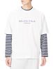Gelato Pique Homme Logo Layered Long PHCT224936 OWHT L One-Point T-Shirt Men's