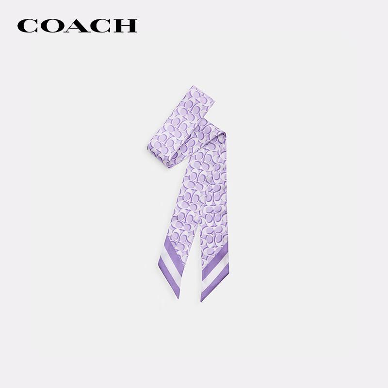 COACH Signature Silk Printed Scarf