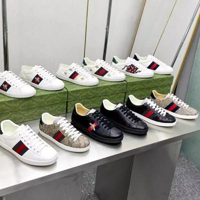 Kleine Biene Leder kleine weiße Schuhe für Männer und Frauen Paare trendig vielseitig High-End lässige Board-Schuhe trendige Schuhe