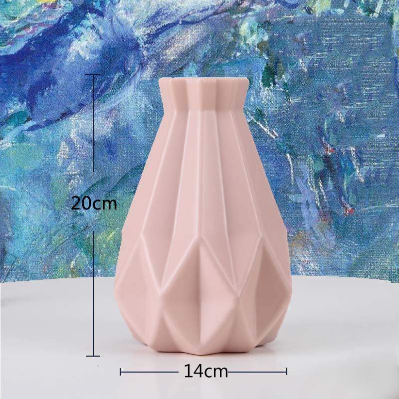 Origami Plastikvase Milchweiß Imitation Keramik Blumentopf Blumenkorb Blumenvase Dekoration Zuhause Nordische Dekoration