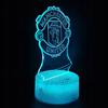 Manchester United Coat Of Arms Children's Night Light 16 Led 3D + Remote Control