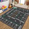 Transportation Track Crawling Mat Children's  Living Room Carpet Non-slip Machine Washable Area Rug for Kid’s Bedroom Floor Mat