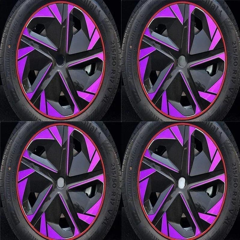 For MG MULAN MG4 EV 4PCS/SET Hub Wheel Sticker 17-18-Inch Automobile Full Cover Car Accessories