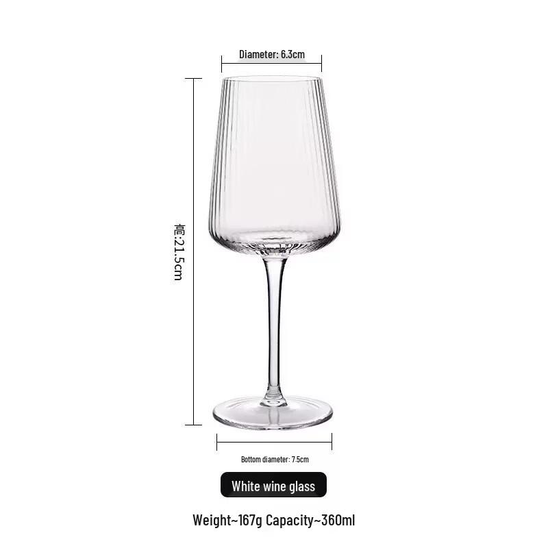 OLOEY Crystal Wine Glasses (Set of 2)