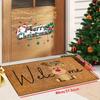 Christmas Welcome Doormat - Durable, Suitable For Use In Entrances, Corridors, Gardens, Kitchens, And Home Decoration