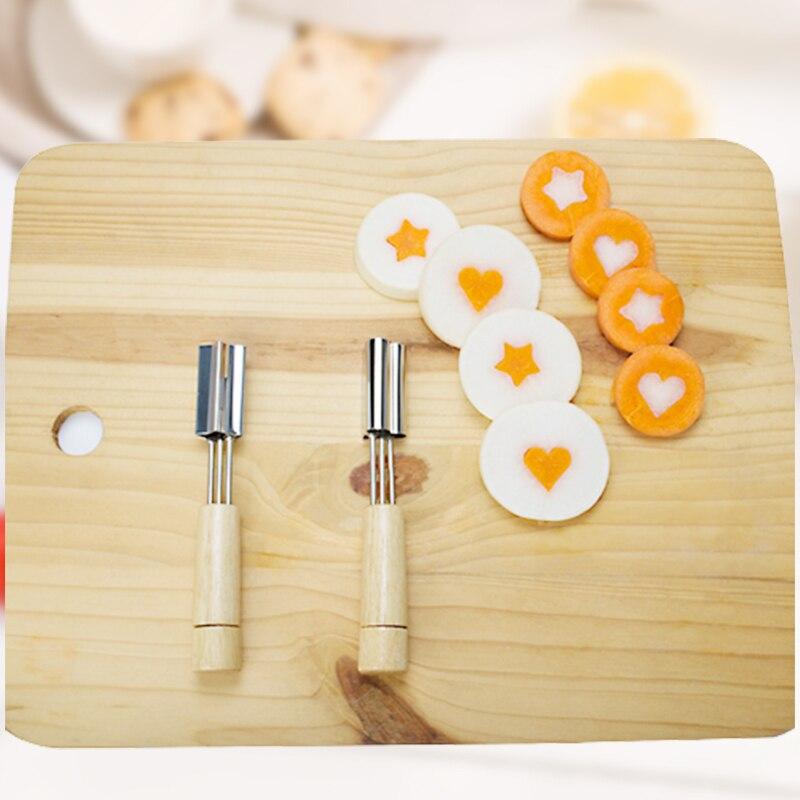 2pcs Stainless Steel Cookie Molds Stamped Shape Carrot Fruit Embossing Mold Butter Cone Push Press Baking Tools