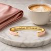 Baizihuahu This Too Shall Pass Mantra Cuff Bracelet, Adjustable Engraved Motivational Bangle Hidden Information Inspirational Encouragement