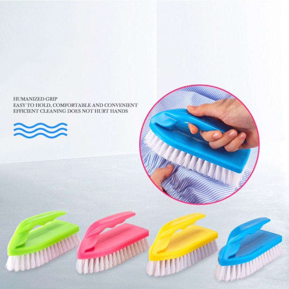 Stiff Bristle Cleaning Brush Plastic Handle Stiff Bristle Brush Scrubber Brush  Kitchen Cleaning