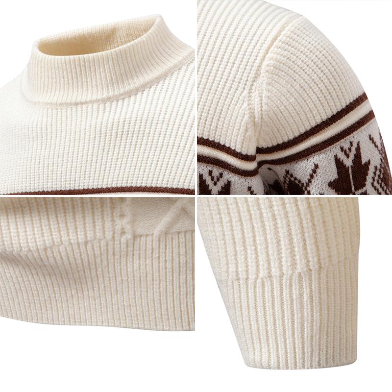 Man Designer Sweater Luxury Christmas Snowflake Pattern Pullovers Autumn 2025 Warm Clothes Mens Designer Sweaters Pull Homme 4XL