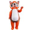 Orange Panda Inflatable Holiday Costume for Christmas, Easter, and Parties - Fun Performance and Role Play Outfit