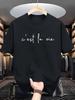 Unisex Rundhals-T-Shirt Französischer Slogan Handschrift Buchstaben Druck Baumwolle Kurzarm Locker Sommer Atmungsaktiv Täglich Lässig Basic Wear Oberteil