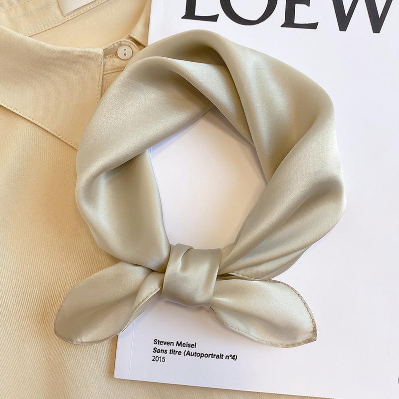 Fashion 100% Real Silk Scarf Women Shawls Wraps for Ladies Neckerchief Foulard Scarves Pashmina Female Shawl Hijab Bandana 2024