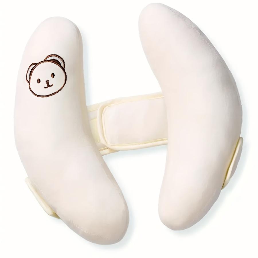 

1PC Newborn Safety Seat with Headrest Adjustable Neck Pillow Polyester Infant Car Seat 0-18 Months Side Impact Protection бежевый