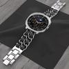 Metall+Leder Armband für Samsung Galaxy Watch 8 Classic 46mm/Ultra 47mm Mode-Armband für Galaxy Watch 8 44mm 40mm Sportband
