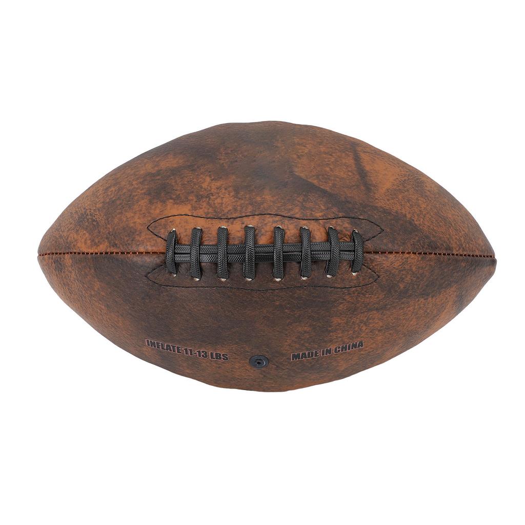 Tréninkový fotbal Velikost 9 Rugbyový míč PU Pohodlný úchop Vintage design Odolný Sportovní fotbal pro hru Zápas