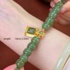 Elegant Jade Bracelet. Retro Design with Pendant, a Luxurious Holiday Gift for Women.