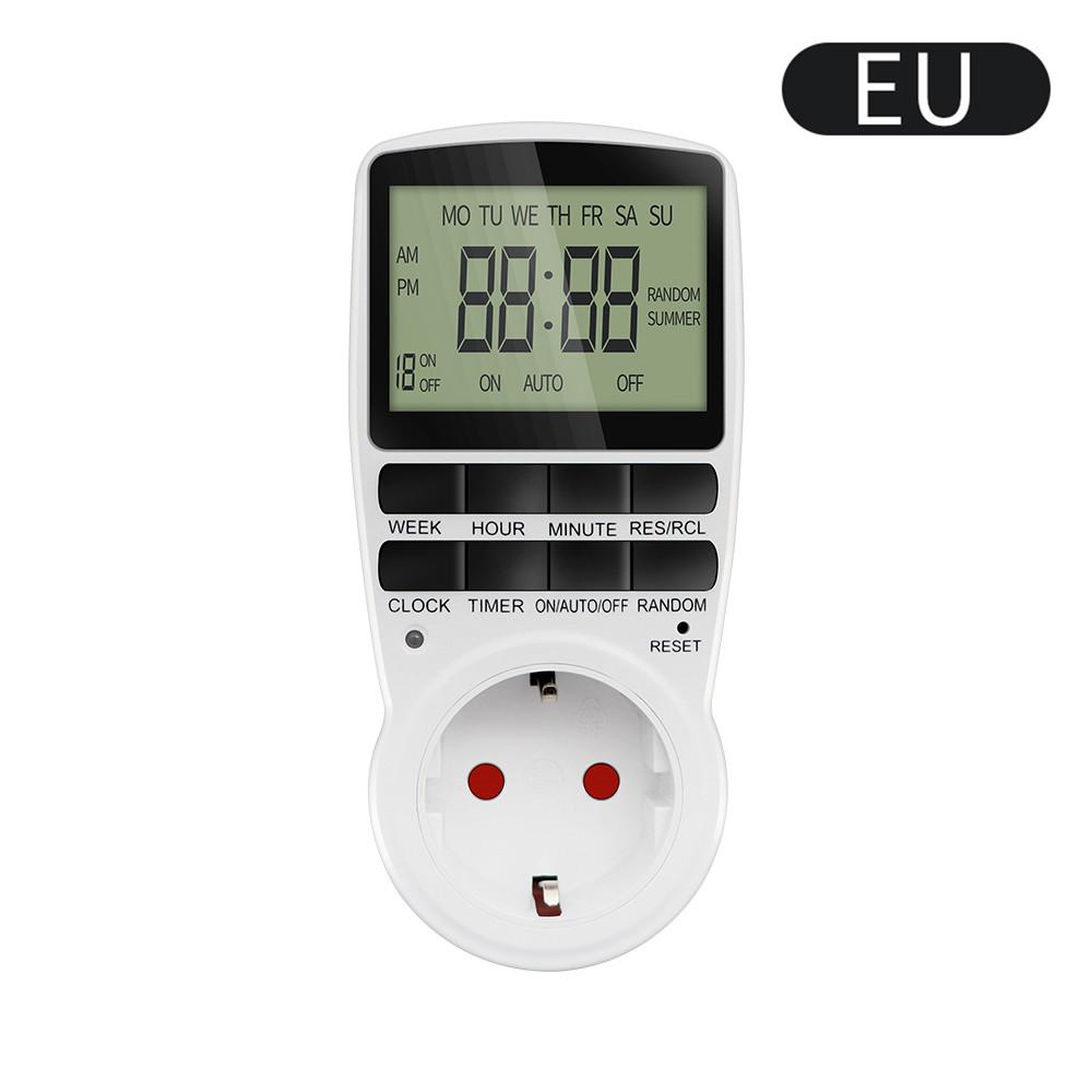 Electronic Digital Timer Switch Socket Kitchen Timer Outlet  Programmable Timing Socket Control  220V EU US UK AU Plug