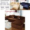 Simple Solid Color Plush Surface Sofa Protection Cover With Anti Slip Strip For Living Room Use
