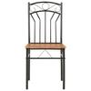 Dining Chairs 4 Pcs Brown Mdf