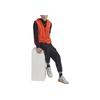 adidas Originals Logo Print V-Neck Zip Vest Men Vests Orange HM6750