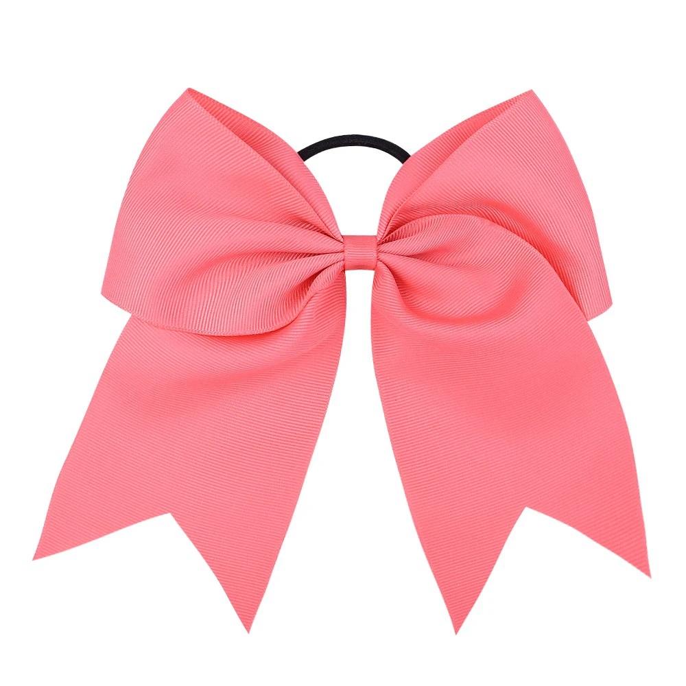 1 szt. Jednokolorowe Duże Kokardy z Elastycznymi Gumkami do Włosów dla Dziewczynek Kokarda z Wstążki Gumka do Włosów Nakrycie Głowy Akcesoria do Włosów dla Dzieci