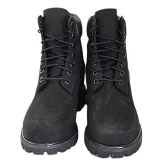 Timberland ICON 10073 Premium Black US 6-inch Boot, Nubuck, TB016, 8.5 (approx. 26.5cm)