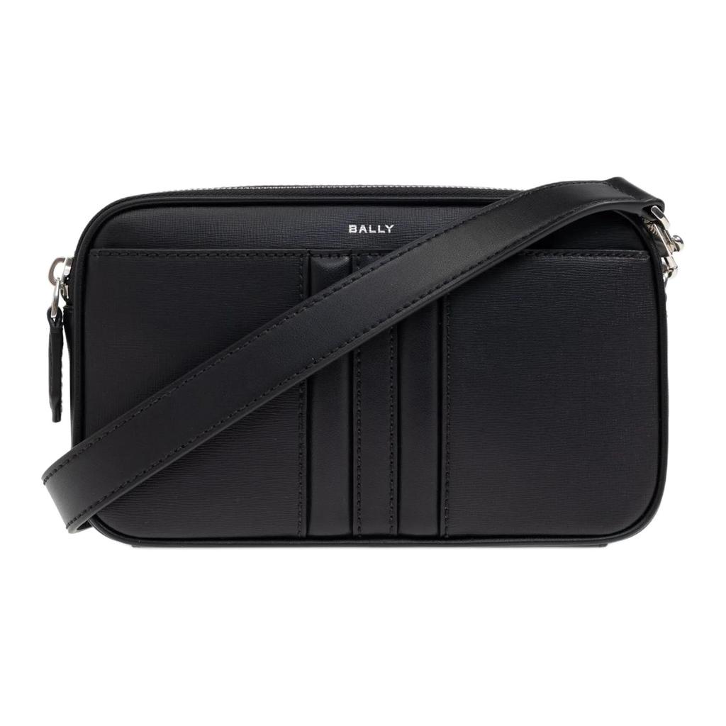 Bally Logo Print Leather Messenger Bag Men bags Black 6310498