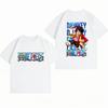 Unisexs Clothing New 100 Cotton Breathable Summer TShirt One Piece Luffy Print Casual Streetwear Unisexs Tops