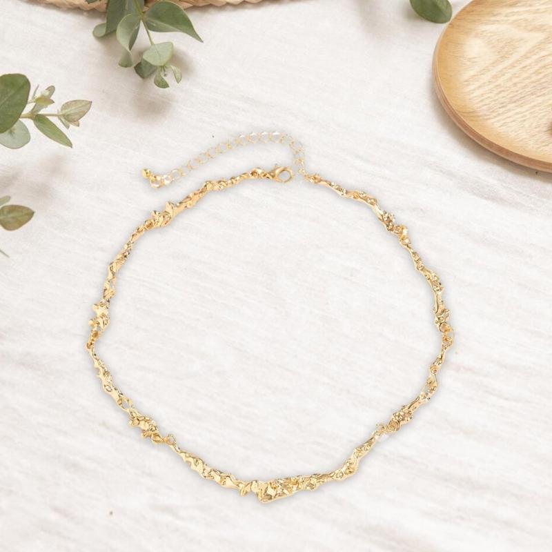 Řetízkový náhrdelník  Lávový kroucený náhrdelník pro ženy Dívky Módní náhrdelník Šperky Klíční kostní řetízek pro svatby & Večírky