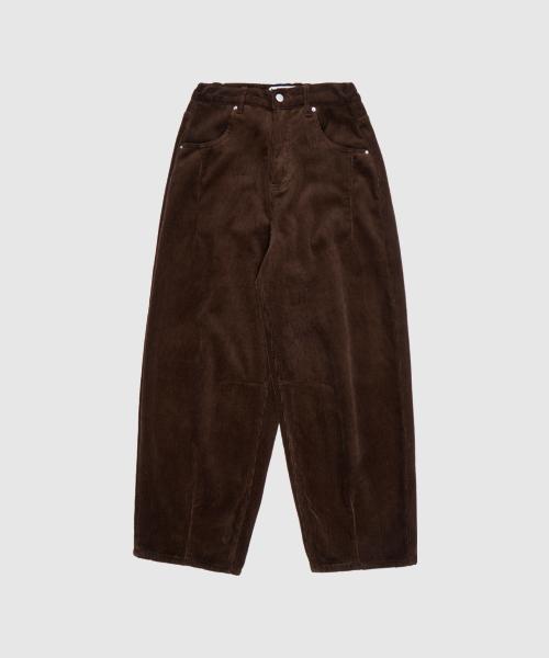 HAINT [Fleece-Lined] Mika Balloon Corduroy Pants_Brown