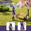 1/64 Girl Figure Model Miniature Scene Handpainted Collections Movie Props Sand Table Layout