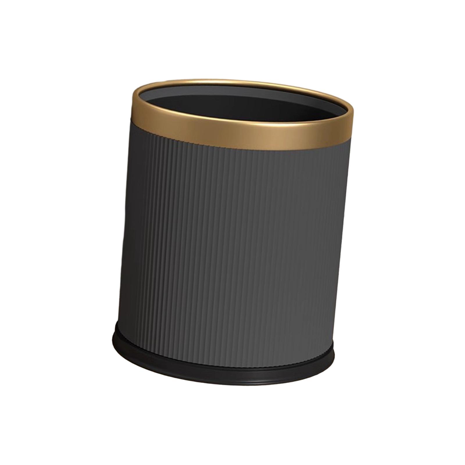 Open Top Trash Can Kitchen Trash Bin Simple Waste Container Waste Basket Waste Can Garbage Can for Apartment Living Room Home