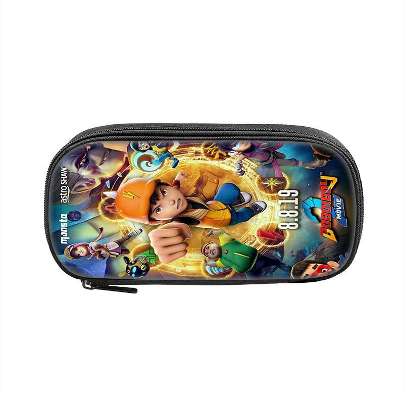 Boboiboy Pencil Case For Kids Nylon Storage Bag With Cartoon Design