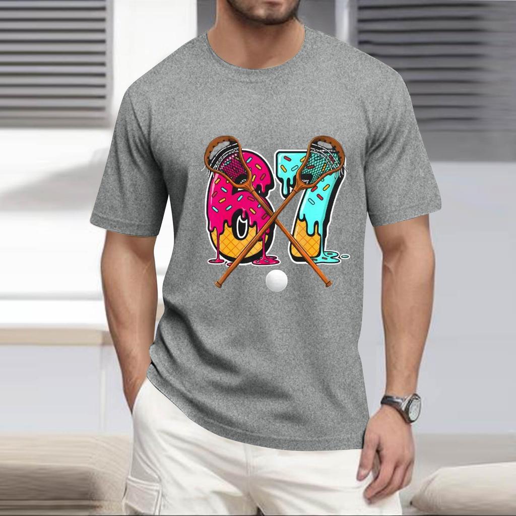 Men'S Fashionable T-Shirt, Street Casual Short Sleeved Clothing