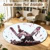 Round Rug Custom NameChainsaw Man Pattern Non Slip Carpet Home Floor Decor