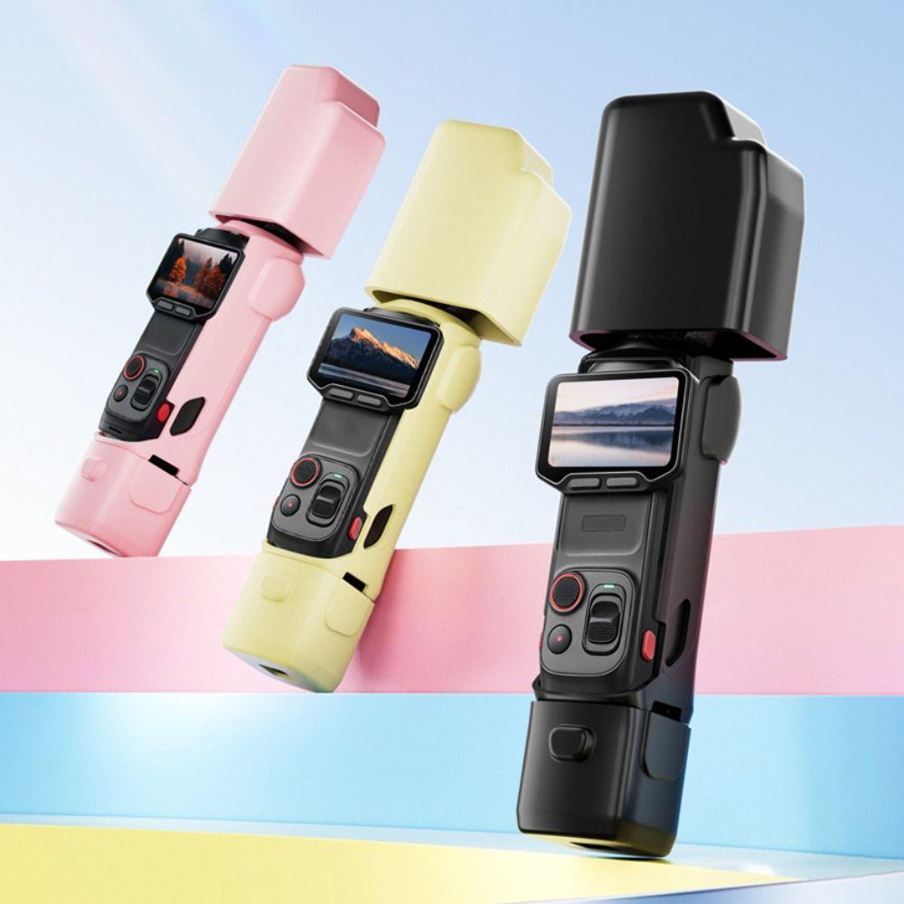 Anti-Slip Silicone Cover Base Case Anti-scratch All-inclusive Case for Insta360 Luna Ultra Travel