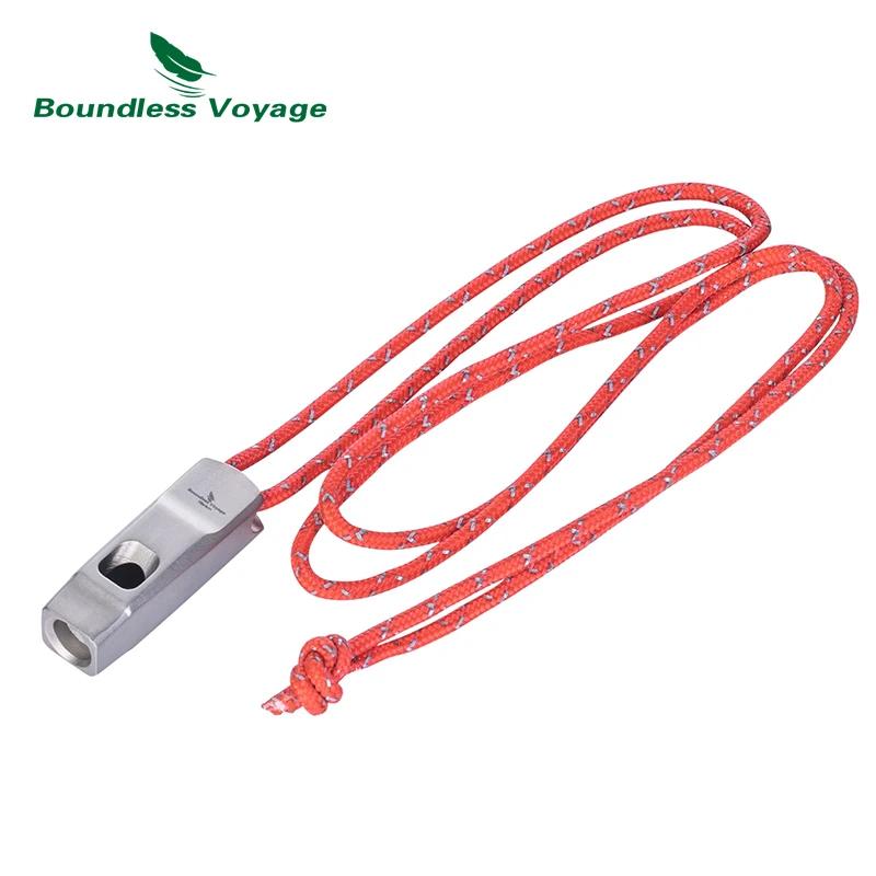 

Titanium Signal Whistle for Emergency Survival - Loud Outdoor Hiking & Camping Gear with Durable Lanyard Other