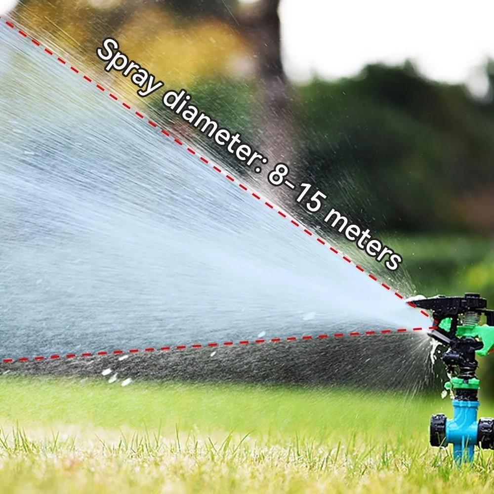 Plastic Jet Sprinkler Controllable Angle 360 Degree Watering Nozzle Automatic Rotating Sprinkler