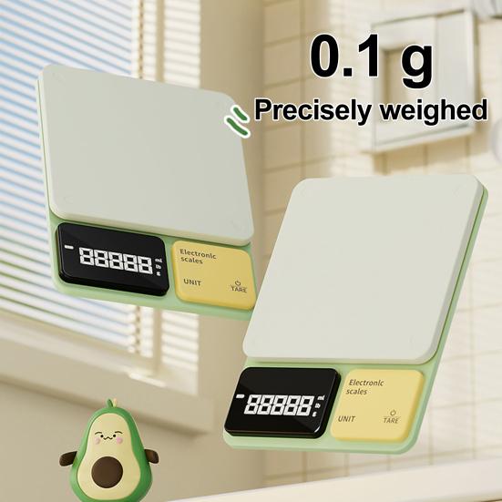 Yousheng Kitchen Electric Scale 0.1G/5Kg High Precision LCD Display Mini Portable Multifunctional Cooking Baking Coffee Tea Food Weight Digital Scale