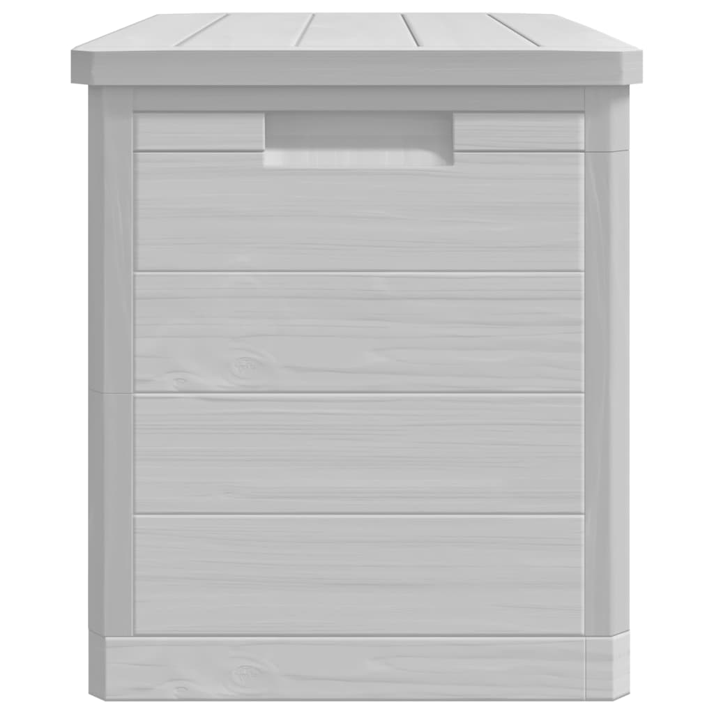 Outdoor Cushion Box Gray 77.5 X 44.5 X 53 Cm Polypropylene