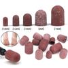 20 Pieces Practical 80-180 Grit Sanding Caps Great For Nail Cutters Suitable For Manicure Pedicure And Podiatry