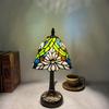 Huijing Tiffany Stained Glass Desk Lamp - Luxury Indoor Atmosphere & Bedside Reading Lamp