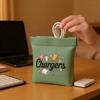 Durable Charger Storage Bag Dust-proof Makeup Lipstick Bag Cable Storage Bag  Space Saving